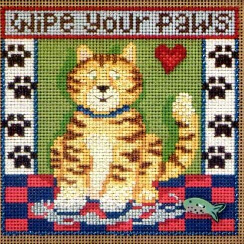 Kitty Paws - Beaded Cross Stitch Kit MH143104 - Buttons & Beads 2013 Spring in Saudi Arabia