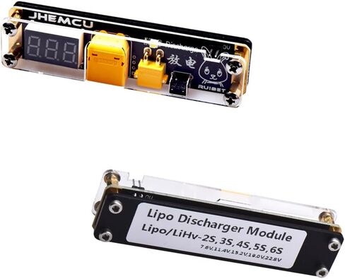 شاحن بطارية ليبو JHEMCU، شاحن ليثيوم بوليبو، وحدة تفريغ ليبو 2-6S مؤشر ليد مدمج 3.8 فولت 0 فولت لجهاز التحكم عن بعد XT30 XT60 ليبو in Kuwait