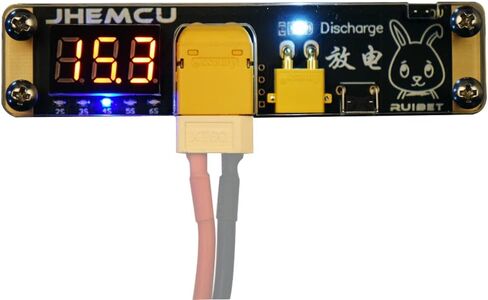 شاحن بطارية ليبو JHEMCU، شاحن ليثيوم بوليبو، وحدة تفريغ ليبو 2-6S مؤشر ليد مدمج 3.8 فولت 0 فولت لجهاز التحكم عن بعد XT30 XT60 ليبو in Kuwait