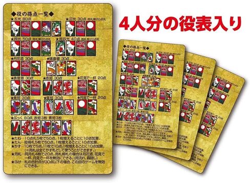 بطاقات لعب Hanafuda، القواعد اليابانية مكتوبة على البطاقات، حجم البطاقة: 2.24x3.50in in Kuwait
