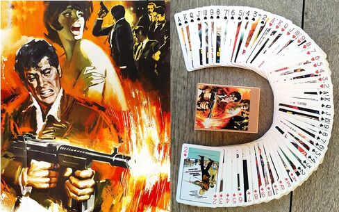 Bikers Playing Cards (Poker Deck 54 Cards All Different) Vintage Bikers Riders Movie Posters in Kuwait