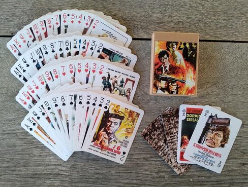 Bikers Playing Cards (Poker Deck 54 Cards All Different) Vintage Bikers Riders Movie Posters in Kuwait