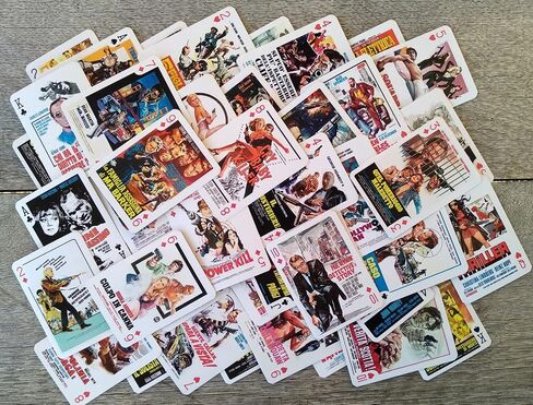 Bikers Playing Cards (Poker Deck 54 Cards All Different) Vintage Bikers Riders Movie Posters in Kuwait