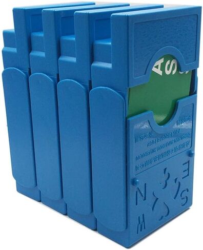 Time Walker Set of 4 Sky Blue Plastic Partner Bridge Bidding Boxes with Scoring Cards Card Games Bid Device in Saudi Arabia