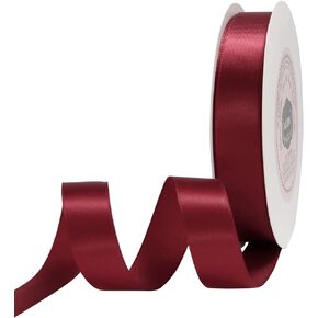 VATIN 1/4 inch Single Faced Emerald Polyester Satin Ribbon - 6 Yards Spool, Perfect for Wedding Decor, Wreath, Package Wrapping and Other Projects