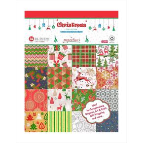 Paperhues Christmas Collection Handmade Scrapbook Papers 8.5x11" Pad, 36 Sheets. in Kuwait