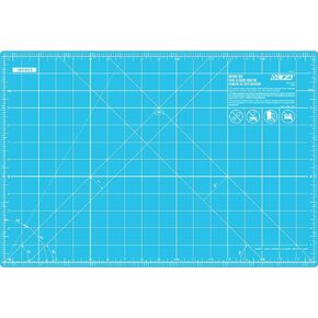 OLFA 12" x 18" Self Healing Rotary Cutting Mat (RM-CG) - Double Sided 12x18 Inch Cutting Mat with Grid for Quilting, Sewing, Fabric, & Crafts, Designed for Use with Rotary Cutters (Green)