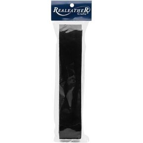 Realeather, Black Leather Strip, 1.5"x42"