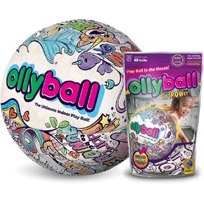 Ollyball Girl Power! The Ultimate Indoor Colorable Play Ball for Kicking and Coloring in The House!