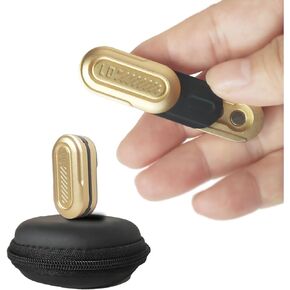 FSFHSJ Mini Adults Fidget Toy , Magnetic Metal Fidget Slider, Three Floors EDC ,Fidget Toys Adults for Stress and Anxiety Relief，CNC Processing Aluminum Alloy Metal Fidget Toy (Gold) in Kuwait