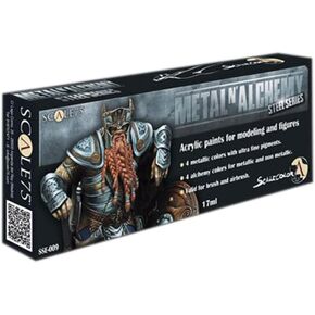 مقياس 75: مجموعة طلاء ستيل ميتال ان الكيمي (8 × 17 مل) in Kuwait