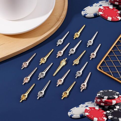 18pcs Metal Cribbage Board Pegs, Cribbage Pegs Toy Fits 1/8in Holes Funny Finger Gesture Cribbage Pegs 3 Colors Special Cribbage Accessories for Traditional Peg Board Game in Saudi Arabia