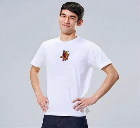 رقع مطرزة بشعلة الفلفل الحار تثبت بالكي على الملابس والحقائب والكي على الملابس وملصقات الملابس، رقع لاصقة حراريًا على الملابس، شارات عناصر النار الصخرية ذاتية الصنع in Kuwait