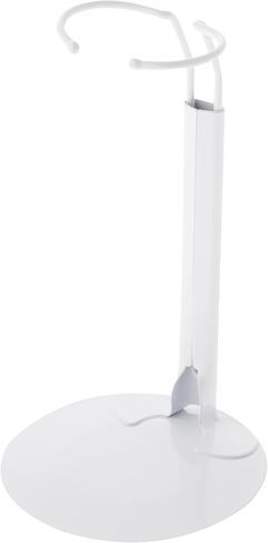 حامل دمية Plymor DSP-60W أبيض قابل للتعديل، يناسب الدمى أو شخصيات الحركة مقاس 10 و11 و12 و13 و14 بوصة، ويبلغ عرض الخصر من 2 إلى 2.5 بوصة، وحوالي 5.5 إلى 7 بوصات in Kuwait