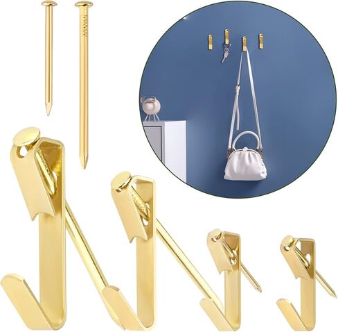 مجموعة تعليق الصور من 110 قطعة، خطافات صور مع مسامير، شماعات حائط للصور لتعليق الصور، الساعة، التثبيت على الحائط in Kuwait