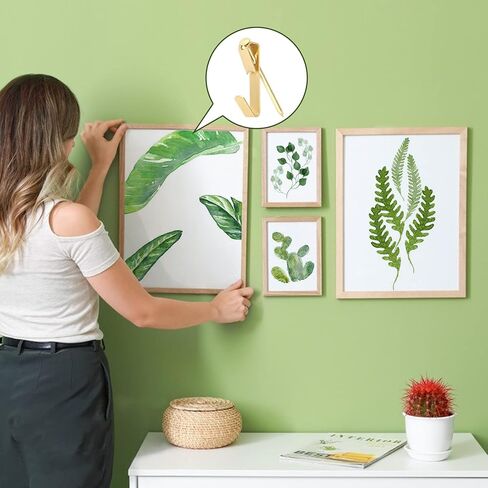 مجموعة تعليق الصور من 110 قطعة، خطافات صور مع مسامير، شماعات حائط للصور لتعليق الصور، الساعة، التثبيت على الحائط in Kuwait