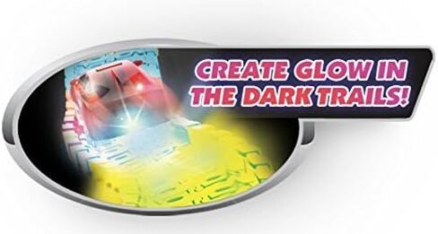 Mindscope Twister Tracks Trax 360 Loop 13' (feet) of Neon Glow in The Dark Track with One LED Light-Up Race Series Car in Kuwait
