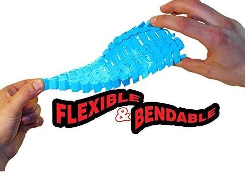 Mindscope Twister Tracks Trax 360 Loop 13' (feet) of Neon Glow in The Dark Track with One LED Light-Up Race Series Car in Kuwait