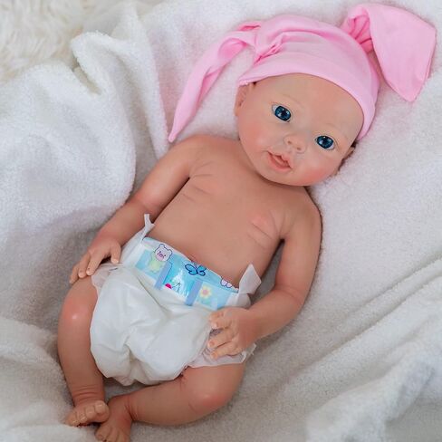 20inch Platinum Liquid Full Silicone Reborn Baby Dolls - 6.9Lbs, Lifelike Soft Silicone Newborn Baby Doll Girl，Not Vinyl Dolls,Weighted Realistic Newborn Silicone Full Body Dolls in Saudi Arabia
