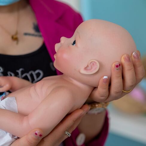 20inch Platinum Liquid Full Silicone Reborn Baby Dolls - 6.9Lbs, Lifelike Soft Silicone Newborn Baby Doll Girl，Not Vinyl Dolls,Weighted Realistic Newborn Silicone Full Body Dolls in Saudi Arabia
