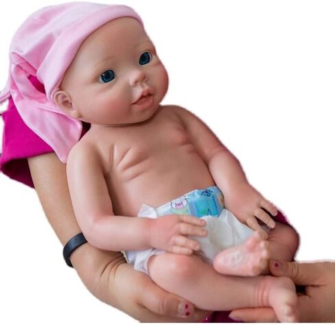 20inch Platinum Liquid Full Silicone Reborn Baby Dolls - 6.9Lbs, Lifelike Soft Silicone Newborn Baby Doll Girl，Not Vinyl Dolls,Weighted Realistic Newborn Silicone Full Body Dolls in Saudi Arabia