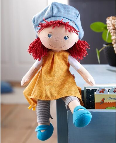 HABA Freya 12" Machine Washable Soft Doll with Red Hair, Blue Eyes and Embroidered Face in Saudi Arabia