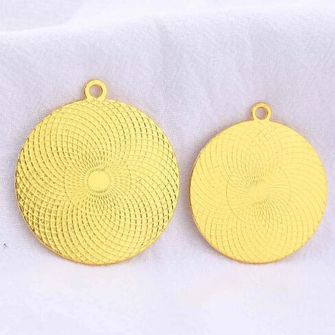 SAUNUCHI 10pcs 25mm 30mm Rhinestone Bezel Pendant Trays Roud Cabochon Necklace Blank Base Settings for Jewelry Making (25mm, black) in Kuwait