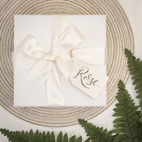 مجموعة صندوق اقتراح Ellen J Creations Matron of Honor لهدايا Matron of Honor مع الملحقات، صندوق اقتراح وصيفة العروس، صندوق Matron of Honor مقاس 8 بوصة × 8 بوصة × 3.5 - الهدايا غير متضمنة in Saudi Arabia