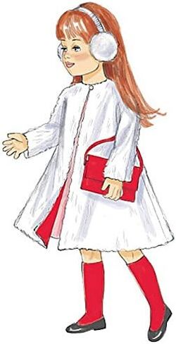 معطف Mccall's Sewing Pattern 46cm Doll Clothes Dress Top Skirt M7266 in Saudi Arabia