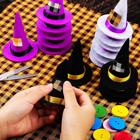 جيوجا 18 قطعة من قبعات الهالوين الصغيرة للحفلات وزجاجات المشروبات مع شريط لتزيين طاولة الحفلات in Kuwait