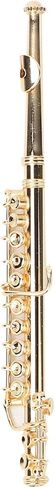 GLOGLOW Miniature Flute، نموذج دمية مصغرة نموذج هدايا موسيقية ديكور المنزل الحلي 11 سم فلوت ذهبي صغير مع حامل وحقيبة آلة موسيقية صغيرة نحاسية in Saudi Arabia