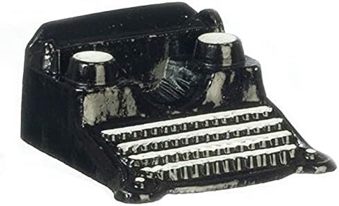 Dolls House Black & White Classic Typewriter Miniature Study Office Accessory in Saudi Arabia