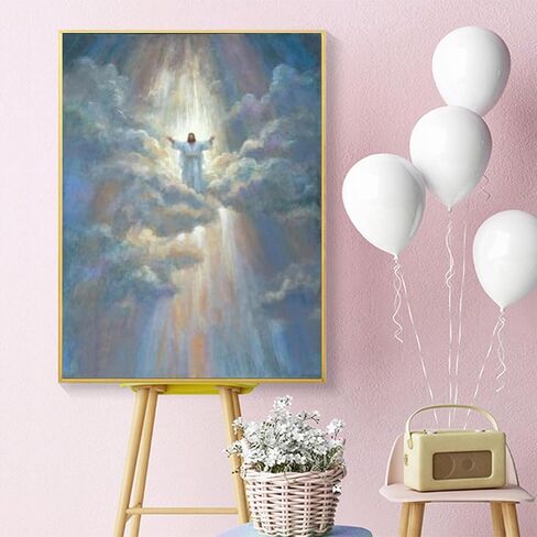 DIY 5D Diamond Painting Religious Diamond Painting Jesus Diamond Embroidery Kit Home Decor Gift 12x16 inch in Saudi Arabia