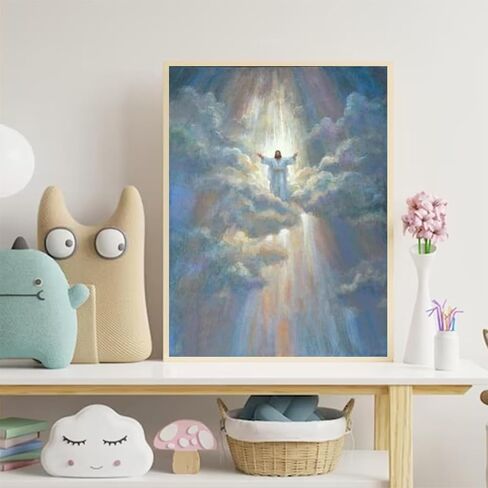 DIY 5D Diamond Painting Religious Diamond Painting Jesus Diamond Embroidery Kit Home Decor Gift 12x16 inch in Saudi Arabia