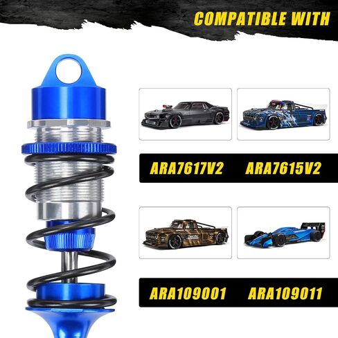 ممتص الصدمات RCAWD لـ ARRMA 1/7 6S BLX Felony، 1/7 مخالفة 6S BLX، ترقيات باش لسرعة الأسطوانة غير المحدودة، مخمد الصدمات الأمامية الخلفية RC 77 مم 87 مم أجزاء القفز القابلة للتعديل # ARA330627، ARA330628 أحمر in Kuwait