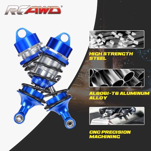ممتص الصدمات RCAWD لـ ARRMA 1/7 6S BLX Felony، 1/7 مخالفة 6S BLX، ترقيات باش لسرعة الأسطوانة غير المحدودة، مخمد الصدمات الأمامية الخلفية RC 77 مم 87 مم أجزاء القفز القابلة للتعديل # ARA330627، ARA330628 أحمر in Kuwait