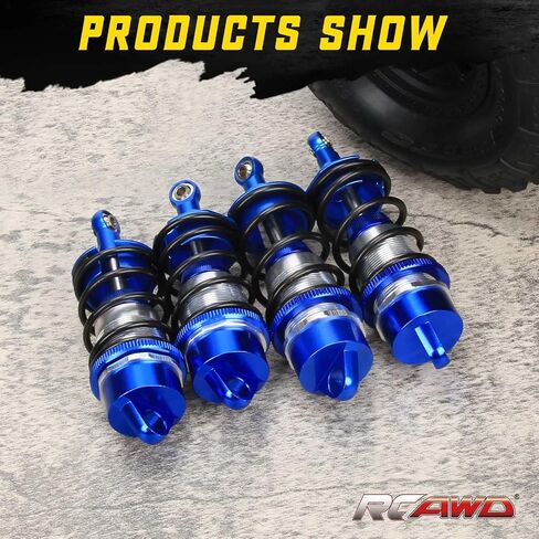 ممتص الصدمات RCAWD لـ ARRMA 1/7 6S BLX Felony، 1/7 مخالفة 6S BLX، ترقيات باش لسرعة الأسطوانة غير المحدودة، مخمد الصدمات الأمامية الخلفية RC 77 مم 87 مم أجزاء القفز القابلة للتعديل # ARA330627، ARA330628 أحمر in Kuwait