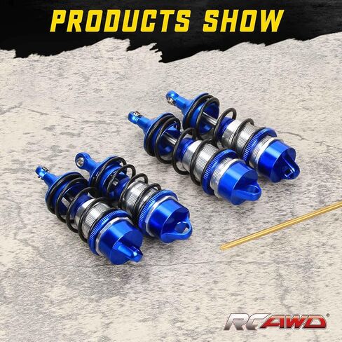 ممتص الصدمات RCAWD لـ ARRMA 1/7 6S BLX Felony، 1/7 مخالفة 6S BLX، ترقيات باش لسرعة الأسطوانة غير المحدودة، مخمد الصدمات الأمامية الخلفية RC 77 مم 87 مم أجزاء القفز القابلة للتعديل # ARA330627، ARA330628 أحمر in Kuwait