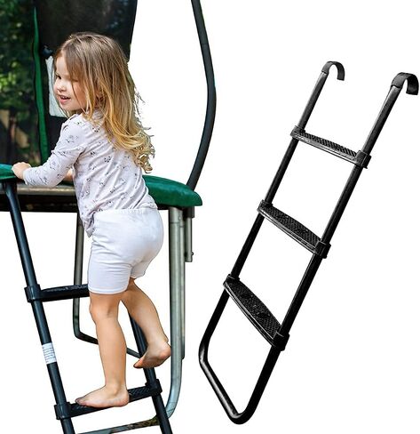 سلم ترامبولين من جامبتاستيك، سلم ترامبولين شامل من 3 درجات مقاوم للانزلاق واسع سهل التجميع in Kuwait