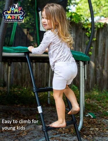 سلم ترامبولين من جامبتاستيك، سلم ترامبولين شامل من 3 درجات مقاوم للانزلاق واسع سهل التجميع in Kuwait