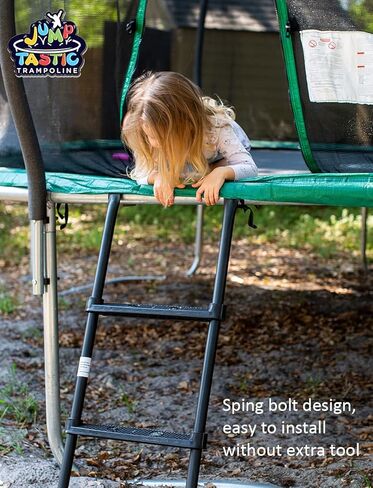 سلم ترامبولين من جامبتاستيك، سلم ترامبولين شامل من 3 درجات مقاوم للانزلاق واسع سهل التجميع in Kuwait