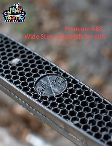 سلم ترامبولين من جامبتاستيك، سلم ترامبولين شامل من 3 درجات مقاوم للانزلاق واسع سهل التجميع in Kuwait