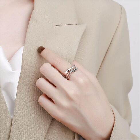 جن اكس ان خاتم فيدجيت تو ماي ابنت، خاتم فيدجيت لتخفيف القلق للنساء، خاتم قابل للتعديل لتخفيف القلق بالوان قوس قزح، هدايا مجوهرات in Kuwait