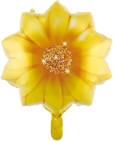 16 قطعة من بالونات عباد الشمس من الفويل على شكل زهرة عباد الشمس بالونات مايلر للصيف المشرقة واعياد الميلاد وديكور حفلات الزفاف لوازم تزيين حفلات هاواي in Kuwait