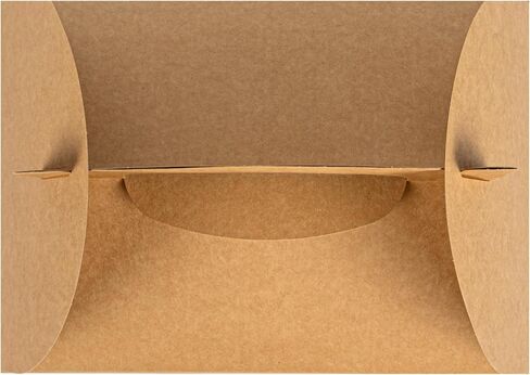 Bio Tek 10 x 7 x 8 Inch Gable Boxes For Party Favors, 25 Durable Barn Boxes - With Built-In Handle, Greaseproof, Kraft Paper Gable Boxes, For Birthday Parties And Weddings - Restaurantware in Saudi Arabia