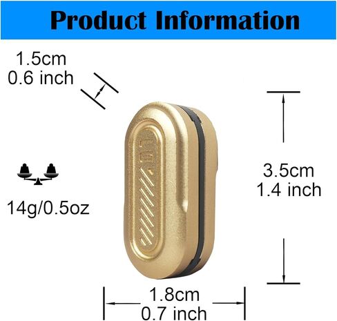FSFHSJ Mini Adults Fidget Toy , Magnetic Metal Fidget Slider, Three Floors EDC ,Fidget Toys Adults for Stress and Anxiety Relief，CNC Processing Aluminum Alloy Metal Fidget Toy (Gold) in Kuwait