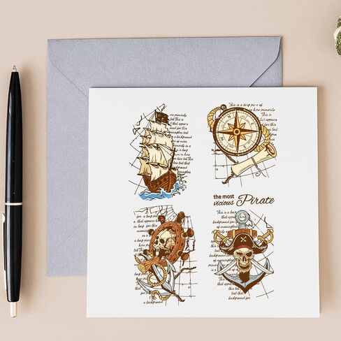 GLOBLELAND Vintage Navigation Clear Stamps for DIY Scrapbooking Retro Pirate Sailboat Silicone Clear Stamp Seals Transparent Stamps for Cards Making Photo Album Journal Home Decoration in Saudi Arabia