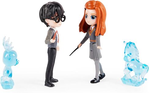 عالم السحرة هاري بوتر، مجموعة الصداقة السحرية الصغيرة لونا لوفجود وتشو تشانغ باترونوس مع مخلوقين، ألعاب أطفال للأعمار من 5 سنوات فما فوق in Kuwait