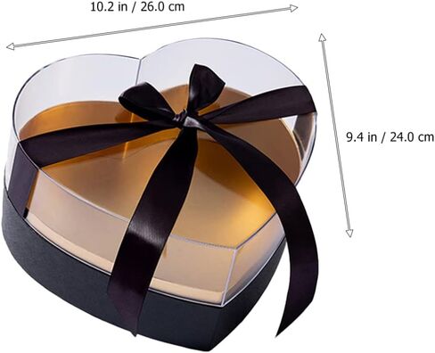 صندوق زهور على شكل قلب من Gadpiparty، صناديق أكريليك فاخرة من الزهور مع أغطية وأشرطة، صندوق تعبئة زهور، صندوق زهور لصياغة وتخزين الملحقات، تغليف هدايا عيد الحب in Kuwait