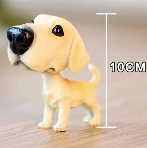 Pwenjofy الراتنج التمايل رئيس الكلب تمثال لوحة سيارة ديكور Bobblehead جرو اللعب التماثيل للمنزل مكتب مكتب الديكور الحلي (تشيهواهوا) in Kuwait